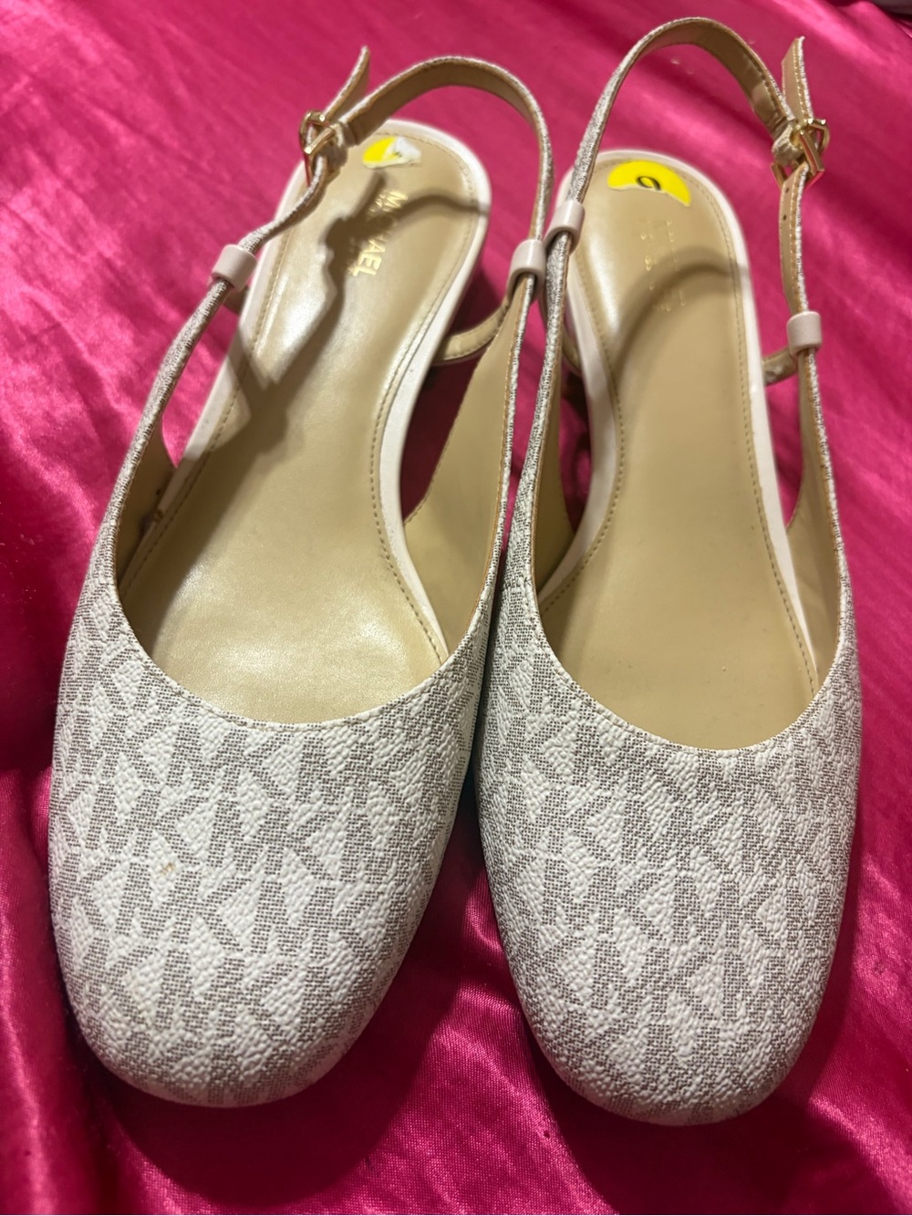 Michael Kors Logo Slingback Flats